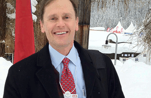 JLL's Peter Roberts in Davos, Switzerland