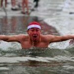 China frozen swimmer