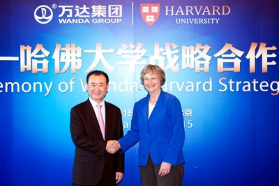 wang jianlin-drew faust