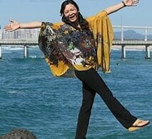 Chinese beach tourists