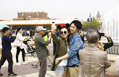 Shanghai Disney visitors