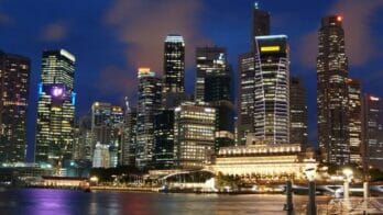 Singapore skyline office rents