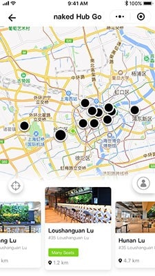 naked Hub GO map view