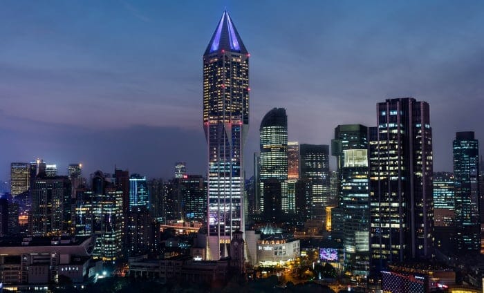 Shanghai Tomorrow Square Night View 
