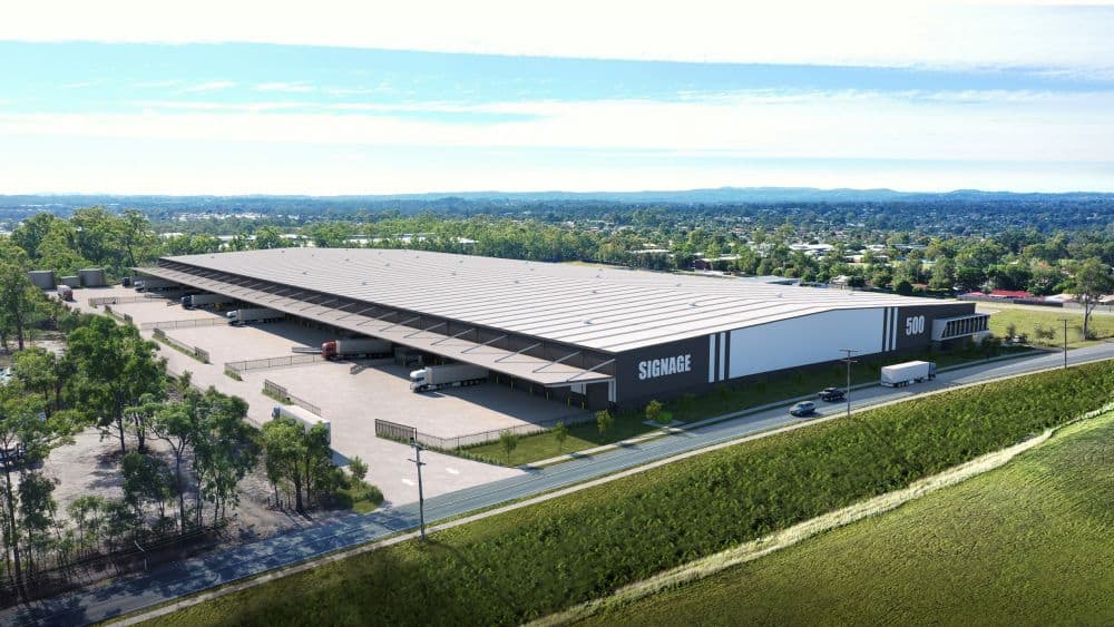 The new logistics property to be developed at 500 Green Road, Crestmead, in Brisbane, Australia will have a flexible design offering warehouse sizes from 9,000 square metres to 38,000 square metres.