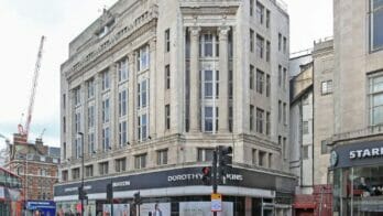 Corinthian House at 279 Tottenham Court Road in the British capital