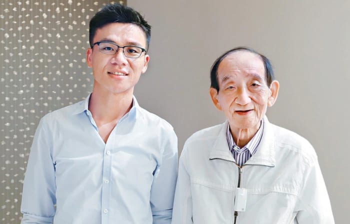 Stan Tang with his father the late Tang Shing-Bor