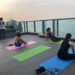 Another wonderful yoga class at our Wellness Rooftop