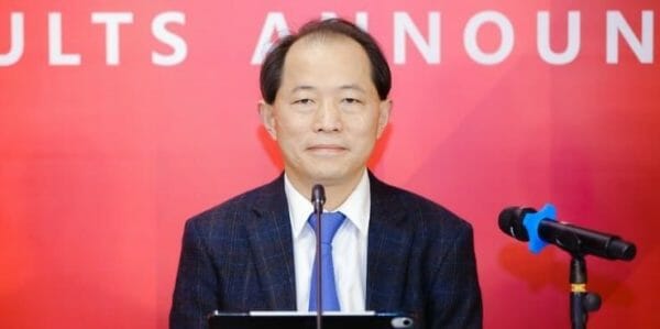 CEO Zhu jiusheng at the interim results announcement conference in 2020