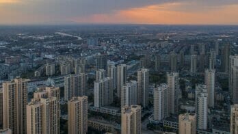 views of residential buildings Xuancheng City, Anhui Province