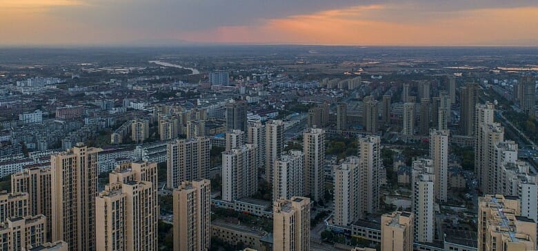 views of residential buildings Xuancheng City, Anhui Province