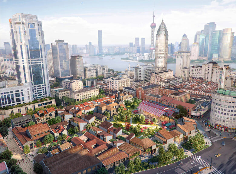 rendering of Kerry props' shanghai huangpu project