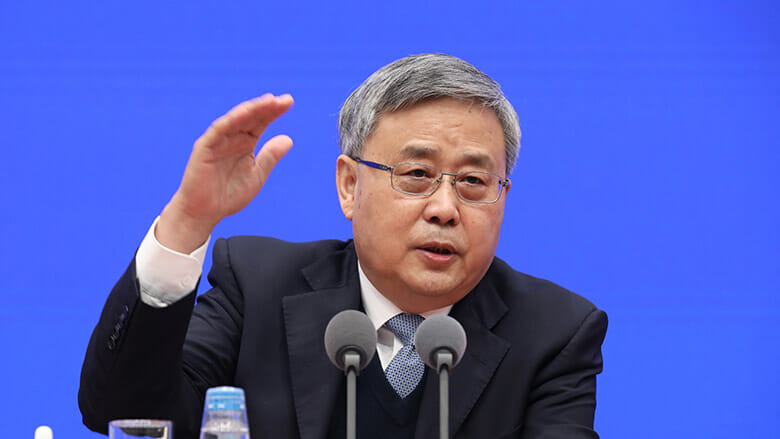 Guo Shuqing, Chairman of the China Banking and Insurance Regulatory Commission