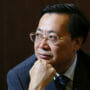 Lin Zhong, chairman of CIFI Holdings (Group); portrait photo taken in his office at One Pacific Place, Admiralty.