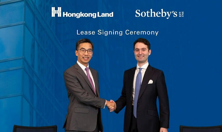 Robert Wong of Hongkong Land and Nathan Drahi of Sotheby's