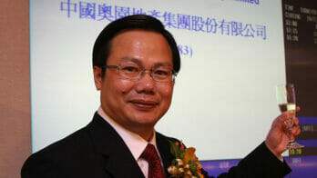 China Aoyuan chairman Guo Ziwen in happier days (Getty Images)