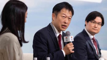 Koichiro Obu of DWS speaking at the MIngtiandi Tokyo Forum