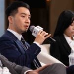 Daniel Wei of CREAL Asia on stage at the Mingtiandi Tokyo Forum