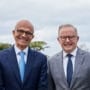 Microsoft's Satya Nadella talking AI with Prime Minister Anthony Albanese (Image: Microsoft)